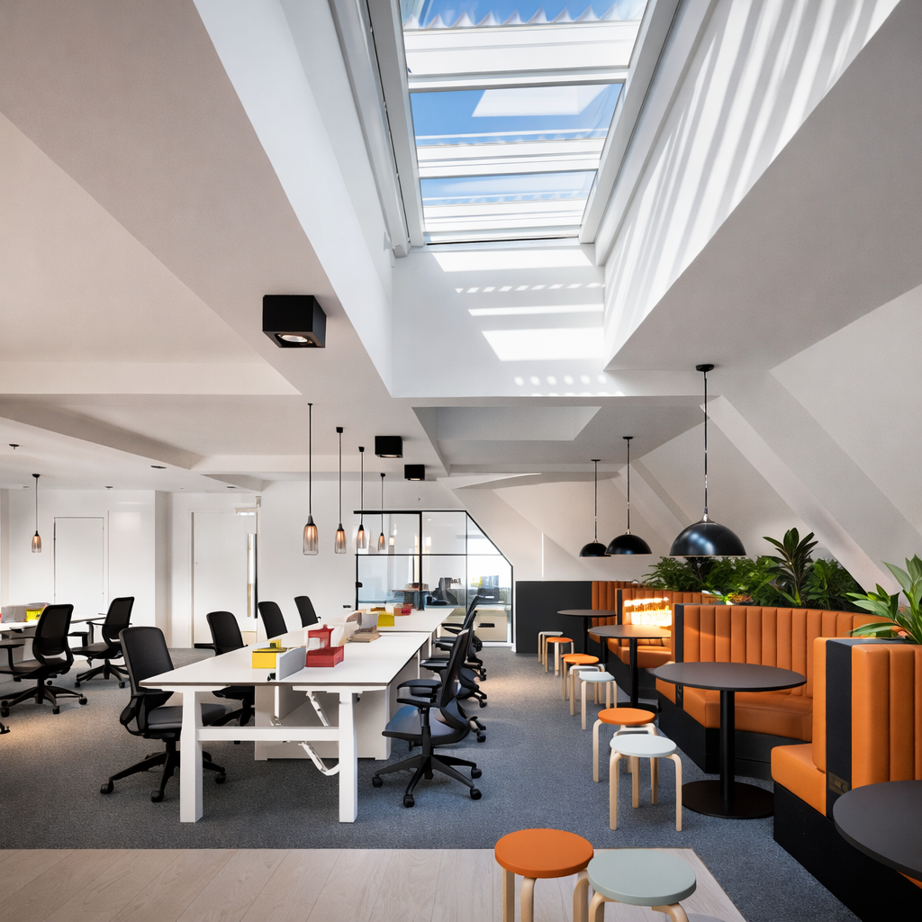Office with skylight